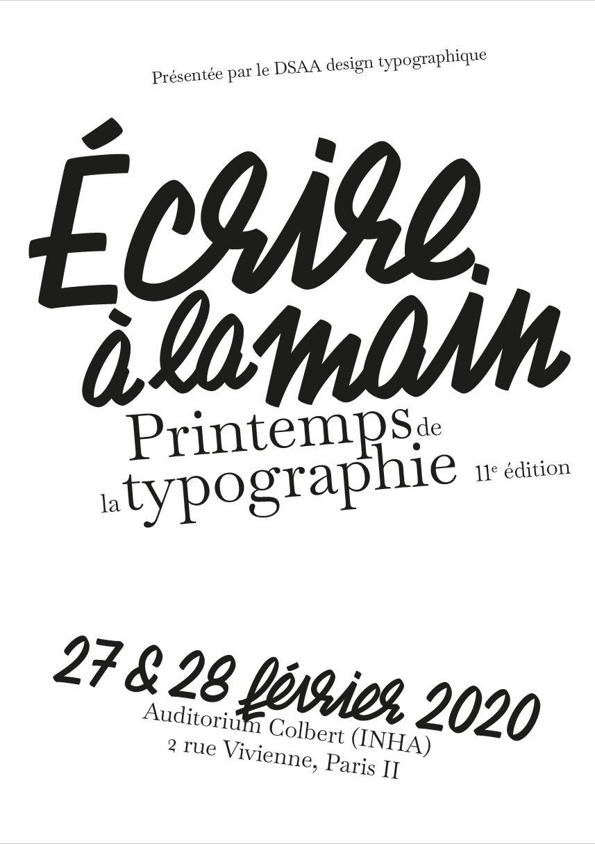 Affiche Printemps de la Typographie